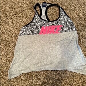 Nike Black and White Sleeveless Tank Top